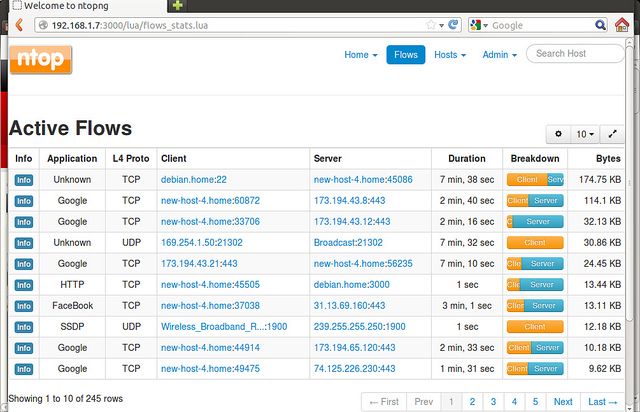 'ntopng' listo  en localhost:3000