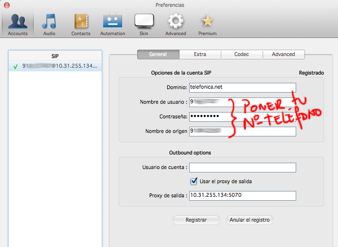 Cliente Zoiper