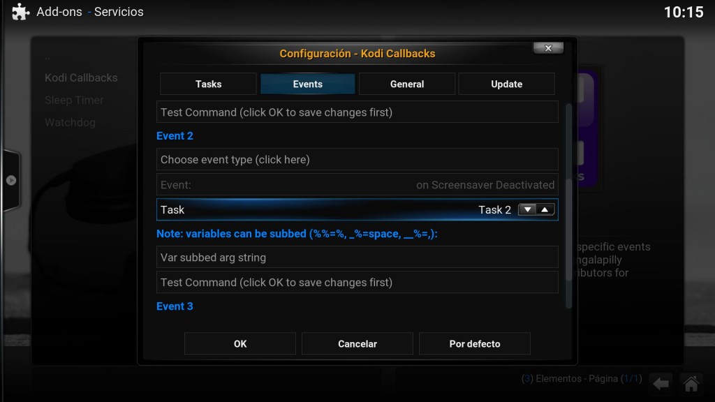 Kodi Callbacks