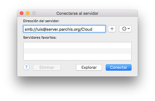 Conectar con servicio remoto