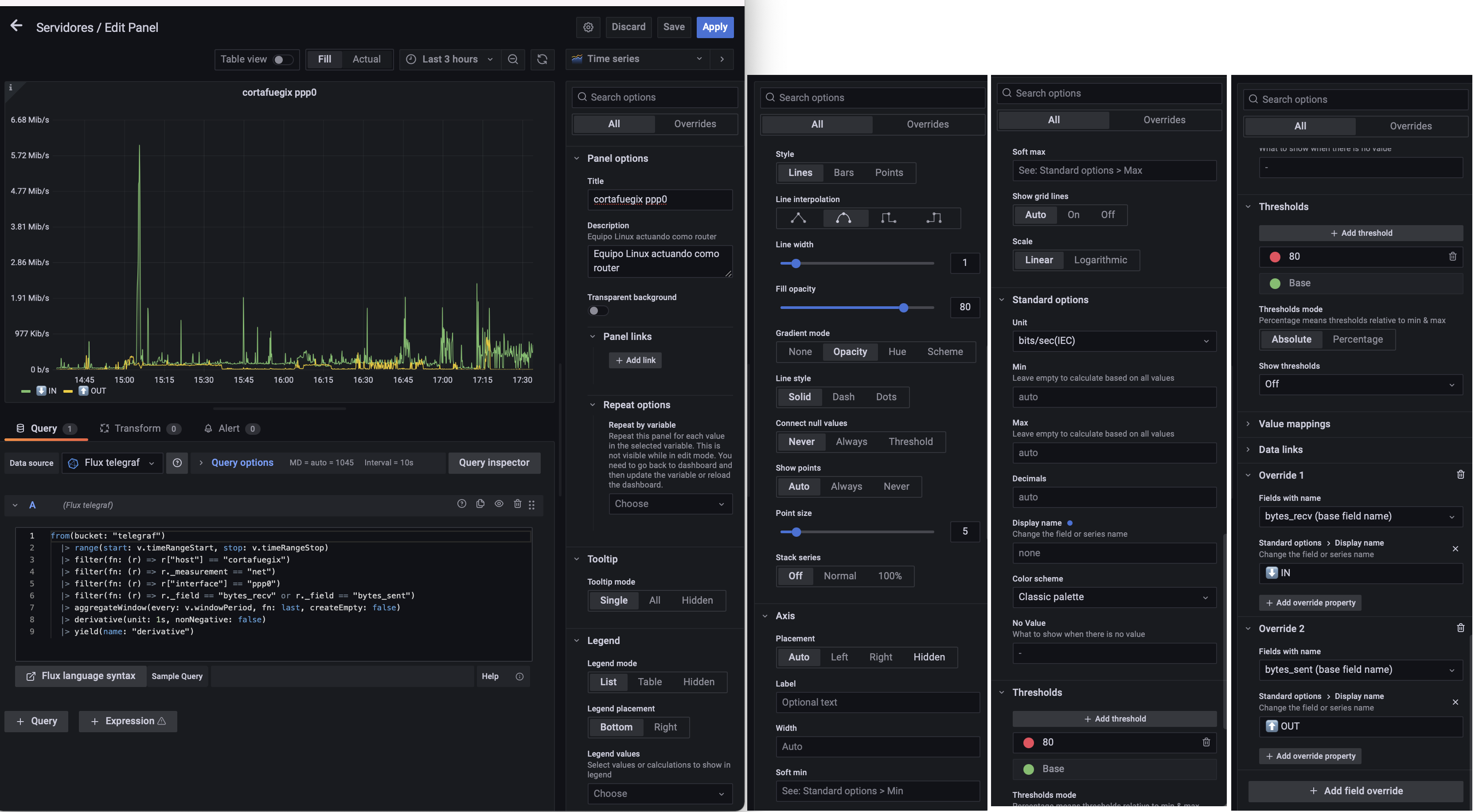 Ejemplo de configuración con Flux.