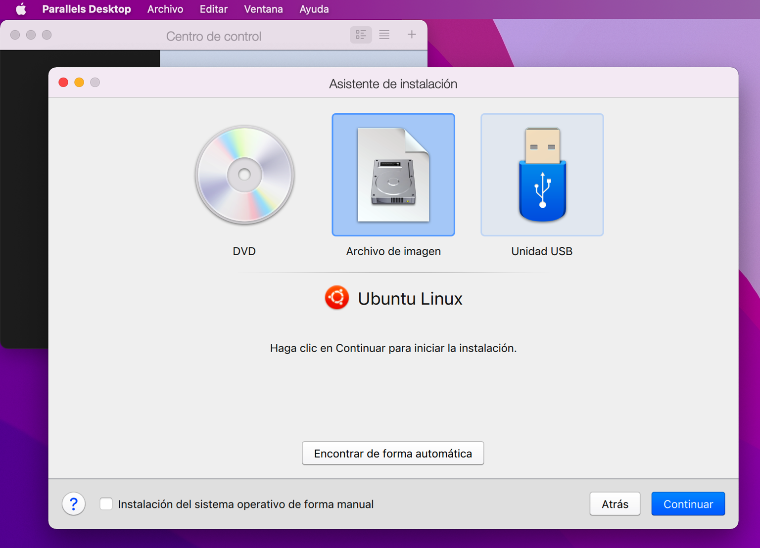 Instalación de VM con Ubuntu