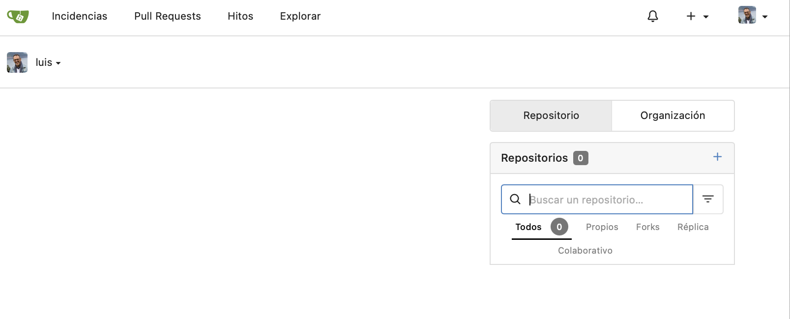 Conecto con https://git.tudominio.com