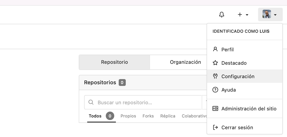 En la sección de preferencias del usuario