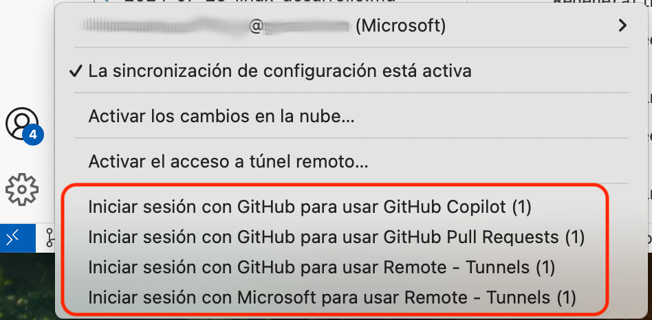 Hago login en GitHub