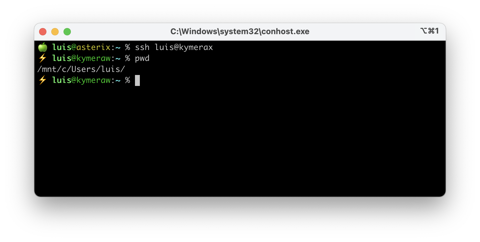 Conexión vía SSH desde un Mac